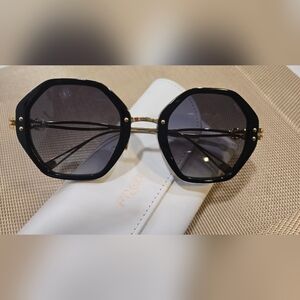 Fred Black and Gold Sunglasses